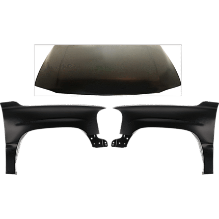 JC Whitney 3-Piece Kit Hood, Includes (2) Fender and (1) Hood