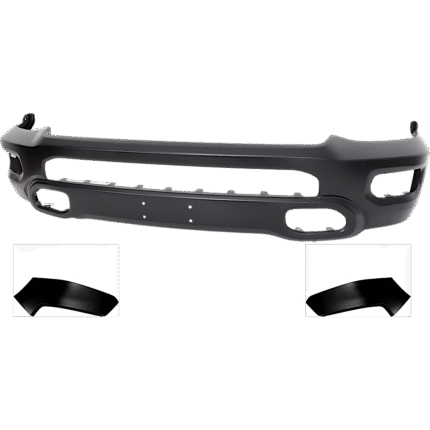 JC Whitney 3-Piece Kit Front Bumper Primed, (2) Bumper End and (1) Bumper