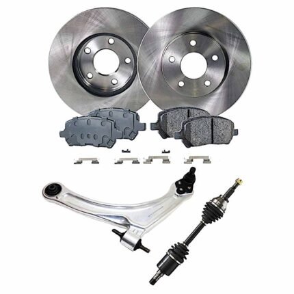 TrueDrive 6-Piece Kit Front, Driver Side, Lower Control Arm, Front Wheel Drive, Manual Transmission, 5 Lug Wheels, For Models With FE3 Suspension, includes Axle Assembly, Brake Discs, and Brake Pad Set