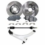 TrueDrive 6-Piece Kit Front, Passenger Side, Lower Control Arm, Front Wheel Drive, Manual Transmission, 5 Lug Wheels, For Models With FE3 Suspension, includes Axle Assembly, Brake Discs, and Brake Pad Set