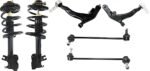 TrueDrive 6-Piece Kit Front, Driver and Passenger Side, Lower Control Arm Kit, Includes (2) Control Arm, (2) Loaded Strut, and (2) Sway Bar Link