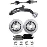 TrueDrive 5-Piece Kit Front, Driver Side, Lower Control Arm, 352mm Front Disc, includes Axle Assembly, Brake Discs, and Brake Pad Set