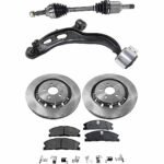 TrueDrive 5-Piece Kit Front, Driver Side, Lower Control Arm, includes Axle Assembly, Brake Discs, and Brake Pad Set
