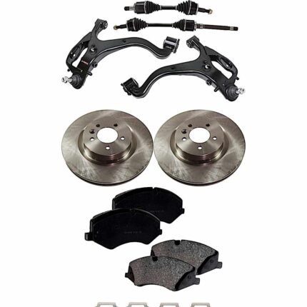 TrueDrive 7-Piece Kit Front, Driver and Passenger Side, Lower Control Arm, 4WD, 360mm Front Disc, Except Brembo Front Calipers, includes Axle Assembly, Brake Discs, and Brake Pad Set