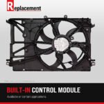 Replacement 4-Piece Kit Driver and Passenger Side Radiator and A/C Condenser Fan, includes Radiator Support - Image 27