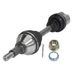 TrueDrive 5-Piece Kit Front, Passenger Side, Lower Control Arm with Axle Assembly, Brake Discs, and Brake Pad Set, AWD - Image 7