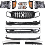 Replacement 12-Piece Kit, Front Bumper, 4WD, Paint to Match, Includes (1) Bumper, (1) Bumper Filler, (2) Corner Light, (1) Grille, (2) Headlight, (2) Headlight Filler, (2) Turn Signal Light, (1) Valance