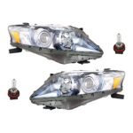 Replacement 4-Piece Kit Halogen Headlights, With bulb(s), Includes (2) Headlight and (2) Headlight Bulb, CAPA Certified