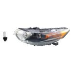 Replacement 2-Piece Kit HID/Xenon Headlights, With bulb(s), Includes (1) Headlight and (1) Headlight Bulb, CAPA Certified