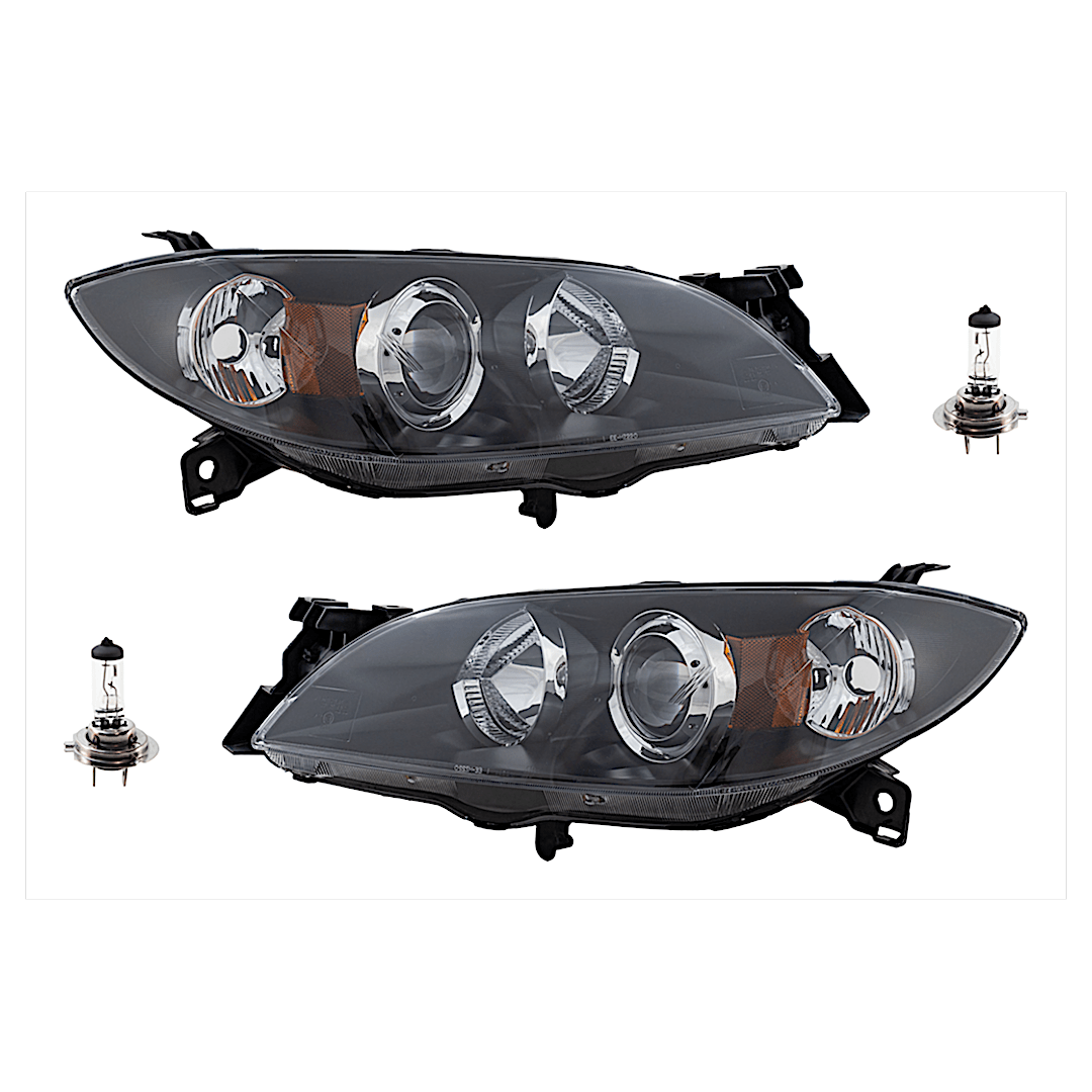 kit-041423-17_1.png Replacement 4-Piece Kit Halogen Headlights, With bulb(s), Sedan, Includes (2) Headlight and (2) Headlight Bulb, CAPA Certified - Image 1