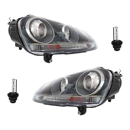 Replacement 4-Piece Kit HID/Xenon Headlights, With bulb(s), Includes (2) Headlight and (2) Headlight Bulb