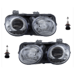 Replacement 4-Piece Kit Halogen Headlights, With bulb(s), Includes (2) Headlight and (2) Headlight Bulb