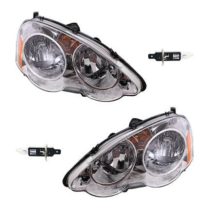 Replacement 4-Piece Kit Halogen Headlights, With bulb(s), Coupe, Includes (2) Headlight and (2) Headlight Bulb