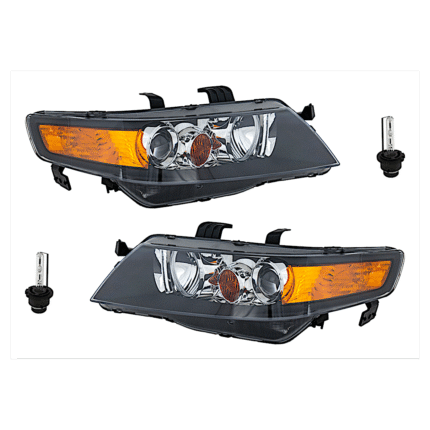Replacement 4-Piece Kit HID/Xenon Headlights, With bulb(s), Includes (2) Headlight and (2) Headlight Bulb
