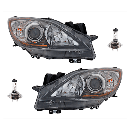 Replacement 4-Piece Kit Halogen Headlights, With bulb(s), Includes (2) Headlight and (2) Headlight Bulb