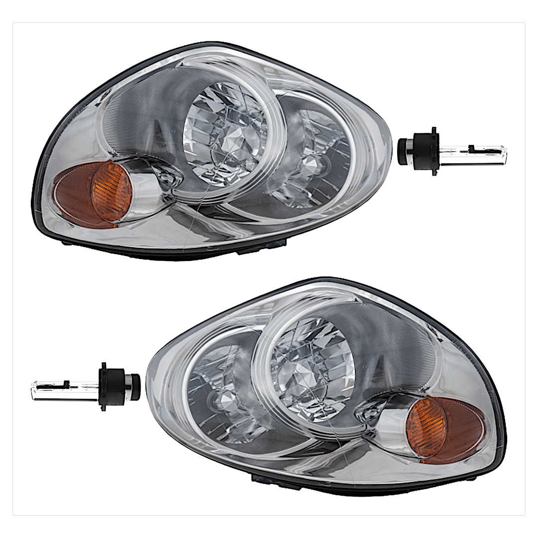 kit-041423-339_1.png Replacement 4-Piece Kit HID/Xenon Headlights, With bulb(s), Includes (2) Headlight and (2) Headlight Bulb - Image 1