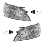 Replacement 4-Piece Kit HID/Xenon Headlights, With bulb(s), Includes (2) Headlight and (2) Headlight Bulb