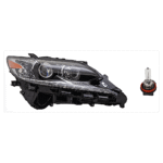 Replacement 2-Piece Kit Halogen Headlights, With bulb(s), Includes (1) Headlight and (1) Headlight Bulb