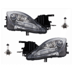 Replacement 4-Piece Kit Halogen Headlights, With bulb(s), Includes (2) Headlight and (2) Headlight Bulb, CAPA Certified