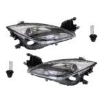 Replacement 4-Piece Kit, Driver and Passenger Side HID/Xenon Headlight, With bulb(s), OE Replacement, Includes (2) Headlight and (2) Headlight Bulb