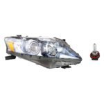 Replacement 2-Piece Kit Halogen Headlights, With bulb(s), Includes (1) Headlight and (1) Headlight Bulb, CAPA Certified