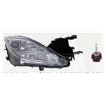 Replacement 2-Piece Kit Halogen Headlights, With bulb(s), Includes (1) Headlight and (1) Headlight Bulb