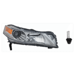 Replacement 2-Piece Kit, Passenger Side HID/Xenon Headlight, With bulb(s), OE Replacement, Includes (1) Headlight and (1) Headlight Bulb