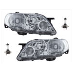 Replacement 4-Piece Kit, Driver and Passenger Side Halogen Headlight, With bulb(s), OE Replacement, Includes (2) Headlight and (2) Headlight Bulb