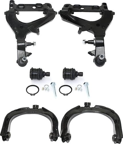 TrueDrive 6-Piece Kit Front, Driver and Passenger Side, Upper and Lower Control Arm Kit, Includes (2) Ball Joint and (4) Control Arm