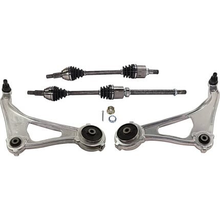 TrueDrive 7-Piece Kit Front, Driver and Passenger Side, Lower Control Arm, R Series, includes Axle Assembly, Brake Discs, and Brake Pad Set