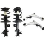 TrueDrive 4-Piece Kit Front, Driver and Passenger Side, Lower Control Arm with Loaded Struts, Front Wheel Drive