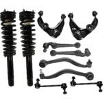 TrueDrive 10-Piece Kit Front, Driver and Passenger Side, Upper and Lower Control Arm, with Loaded Struts and Sway Bar Links, AWD/FWD