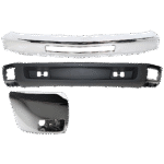 Replacement 3-Piece Kit, Front Bumper, Chrome, Includes (1) Bumper, (1) Bumper End, and (1) Valance