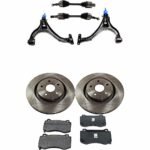 TrueDrive 7-Piece Kit Front, Driver and Passenger Side, Lower Control Arm, For Models With Limited Slip Differential, includes Axle Assembly, Brake Discs, and Brake Pad Set