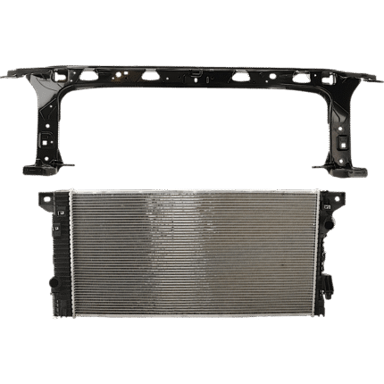 JC Whitney 2-Piece Kit Radiator Support Upper Reinforcement Includes (1) Radiator and (1) Radiator Support