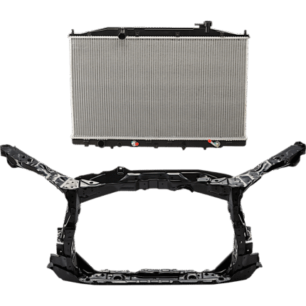 JC Whitney 2-Piece Kit Radiator Support Assembly, 3.5L, 6Cyl Includes (1) Radiator and (1) Radiator Support