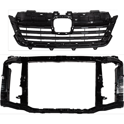 JC Whitney 2-Piece Kit Radiator Support Assembly, 3.5L, 6Cyl, CAPA Certified Includes (1) Grille Assembly and (1) Radiator Support