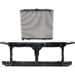 JC Whitney 2-Piece Kit Radiator Support Assembly, 4.0L, 6Cyl Includes (1) Radiator and (1) Radiator Support