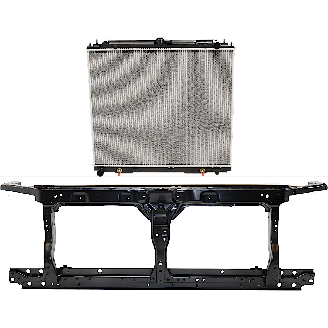 kit-050225-141_1.png JC Whitney 2-Piece Kit Radiator Support Assembly, 4.0L, 6Cyl Includes (1) Radiator and (1) Radiator Support - Image 1