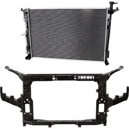 JC Whitney 2-Piece Kit Radiator Support Assembly, 3.8L, 6Cyl Includes (1) Radiator and (1) Radiator Support