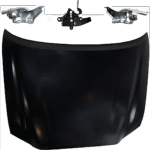 JC Whitney 4-Piece Kit Factory Style Hood Steel Primed Includes (2) Hood Hinge, (1) Hood and (1) Hood Latch