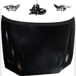 JC Whitney 4-Piece Kit Factory Style Hood Steel Primed Includes (2) Hood Hinge, (1) Hood and (1) Hood Lock