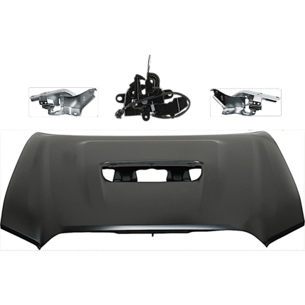 JC Whitney 4-Piece Kit Factory Style Hood Steel Primed Includes (2) Hood Hinge, (1) Hood and (1) Hood Lock