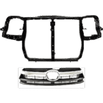 JC Whitney 2-Piece Kit Radiator Support Assembly Includes (1) Grille Assembly and (1) Radiator Support