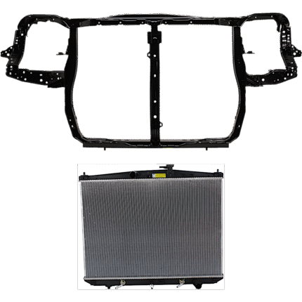 JC Whitney 2-Piece Kit Radiator, 3.5L, 6Cyl Includes(1) Radiator and (1) Radiator Support