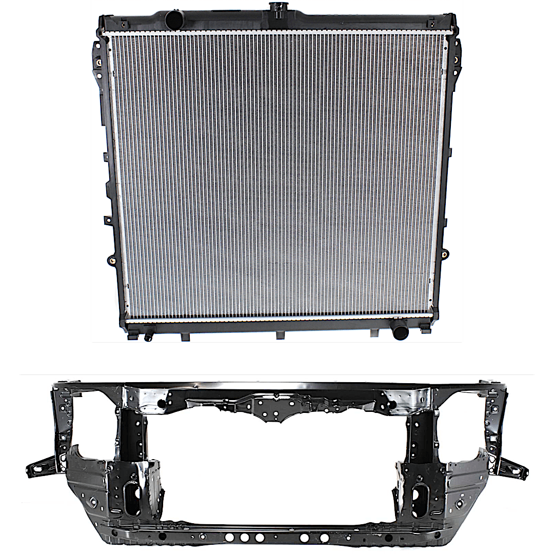 kit-050225-97_1.png JC Whitney 2-Piece Kit Radiator Support Assembly Includes (1) Radiator and (1) Radiator Support - Image 1