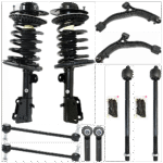 TrueDrive 10-Piece Kit Fully Loaded Struts Includes Control Arms, Sway Bar Links, and Tie Rod Ends, FWD