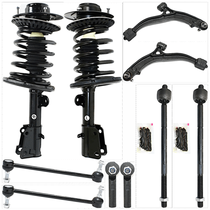 TrueDrive 10-Piece Kit Fully Loaded Struts Includes Control Arms, Sway Bar Links, and Tie Rod Ends, FWD