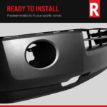 Replacement 7-Piece Kit, Front, Upper Textured Bumper Cover, Includes (1) Bumper, (4) Bumper Bracket, (1) Bumper Cover, and (1) Valance - Image 13