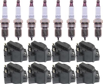 DriveWire 16-Piece Kit Ignition Coil, 8 Cylinder, 4.0/4.6 Liter Engine, Includes (8) Ignition Coil and (8) Spark Plug